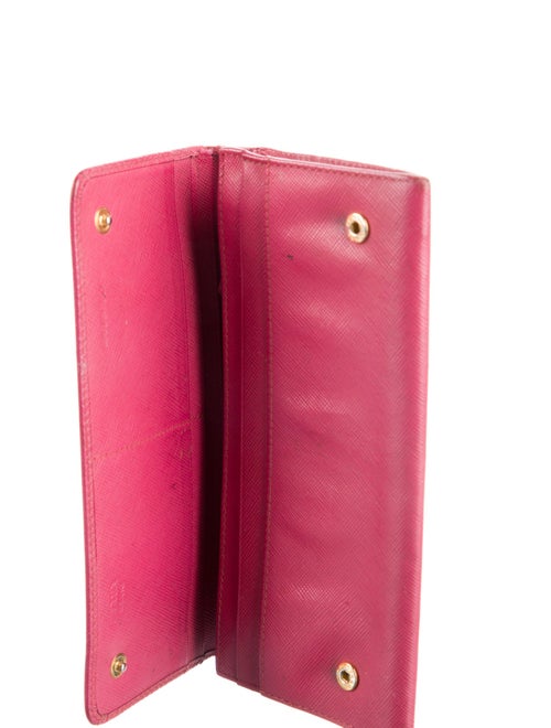 Prada Leather Continental Wallet
