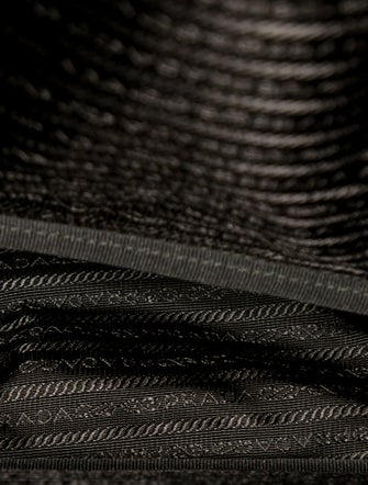 Prada Enameled Metal Triangle Backpack