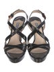 Prada Patent Leather Slingback Sandals