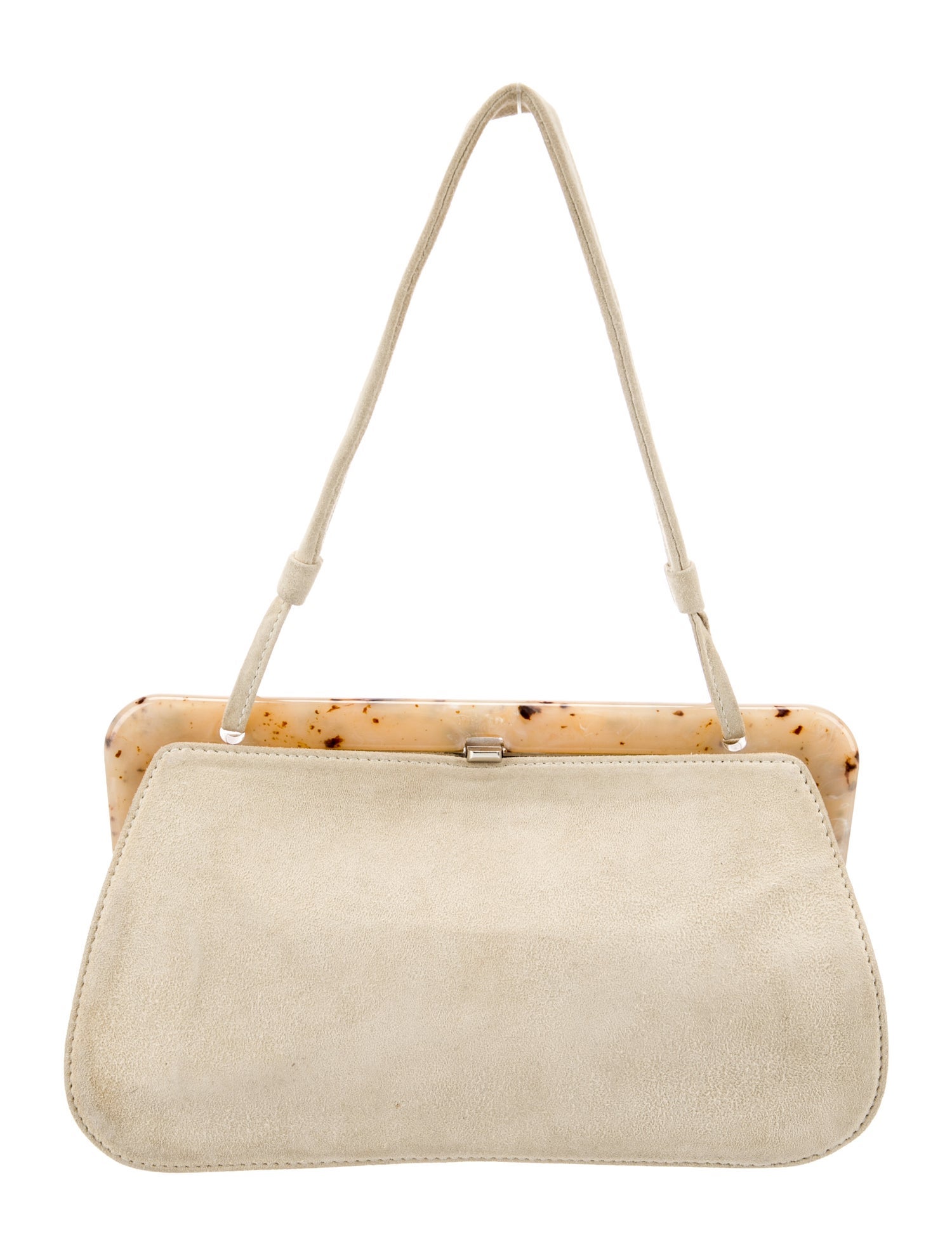 Prada Scamosciato Suede Shoulder Bag