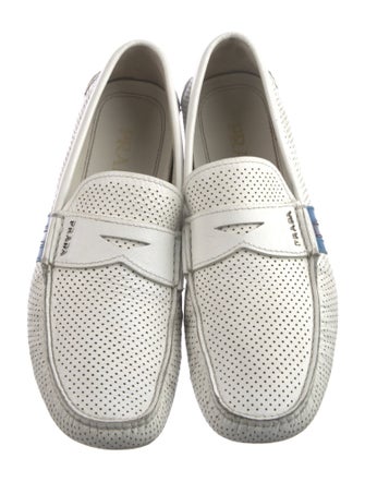 Prada Leather Striped Drivers