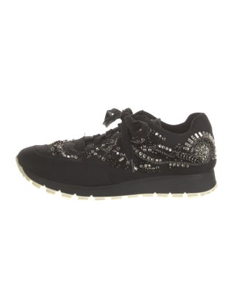 Prada Crystal Embellishments Sneakers