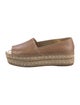 Prada Leather Whipstitch Trim Espadrilles