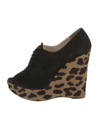 Prada Suede Animal Print Pumps