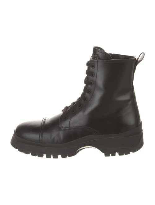 Prada Leather Combat Boots