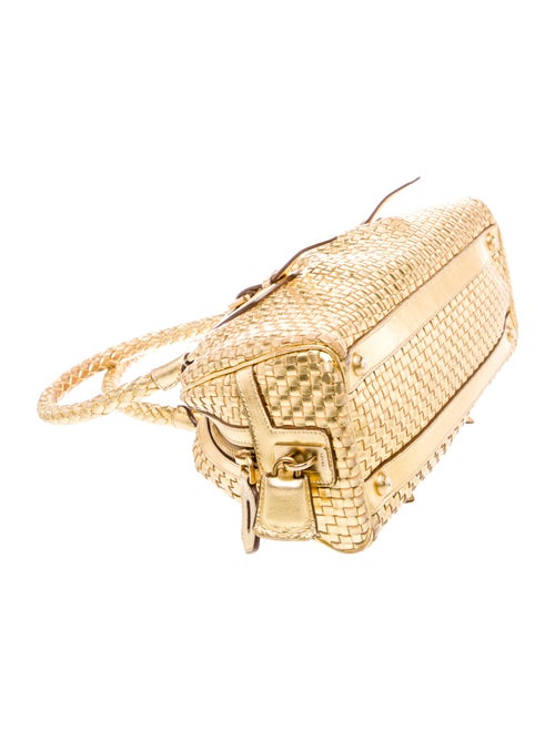 Prada Madras Leather Top Handle Bag