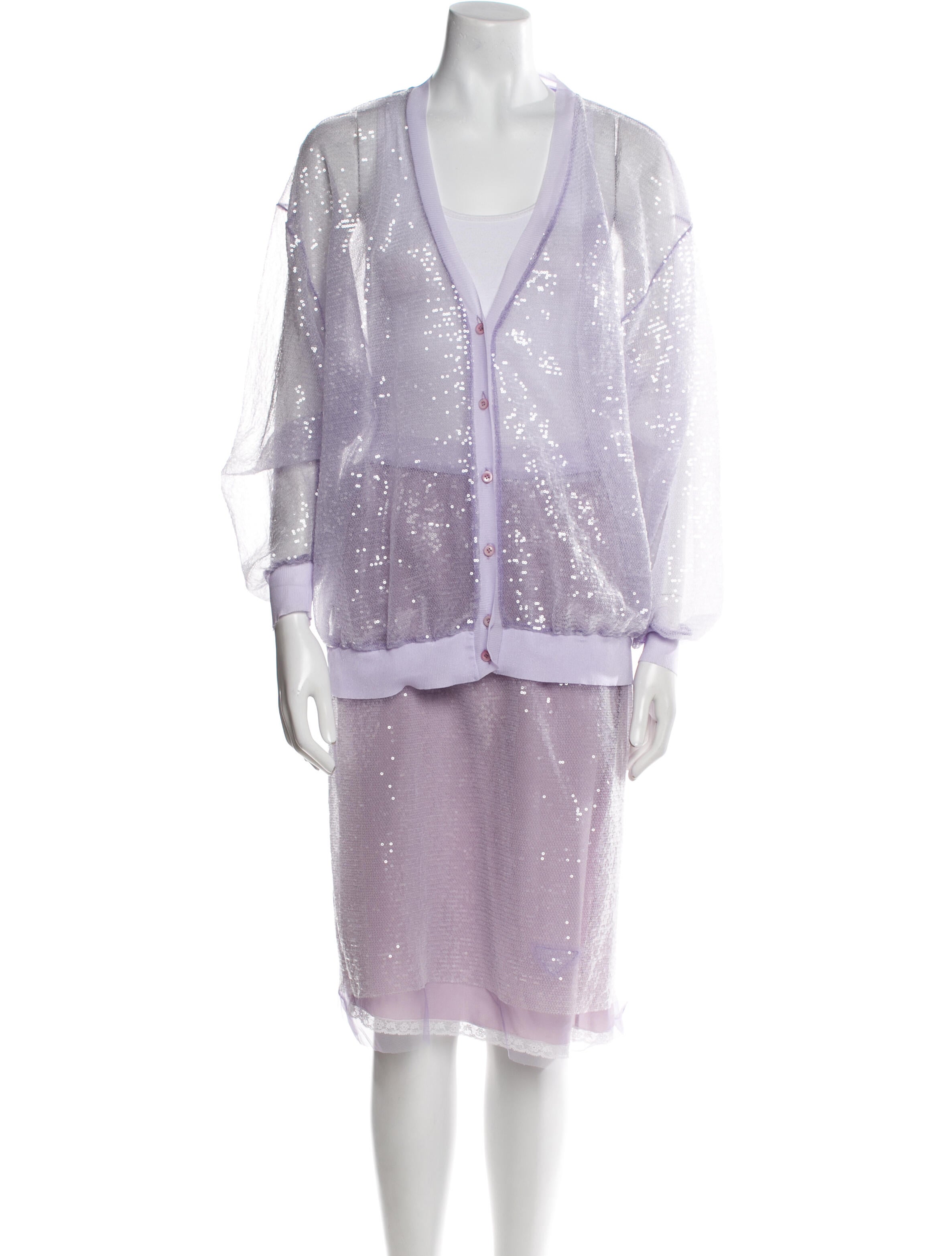 Prada 2021 Holiday Skirt Set