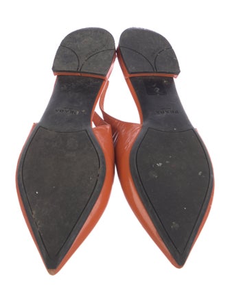 Prada Patent Leather Slingback Flats