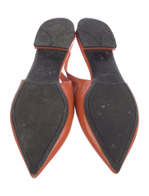 Prada Patent Leather Slingback Flats