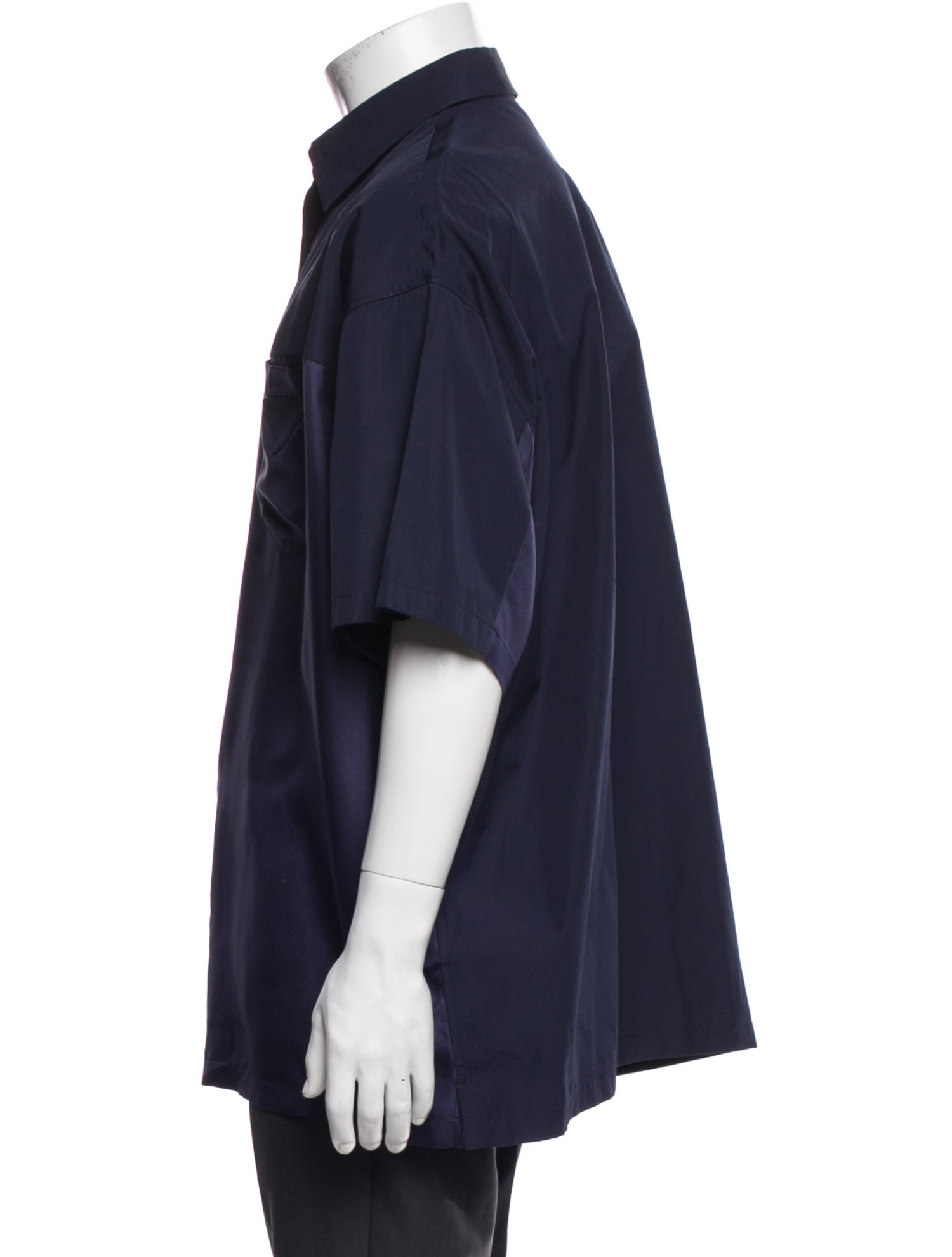 Prada 2022 Enameled Metal Triangle Shirt