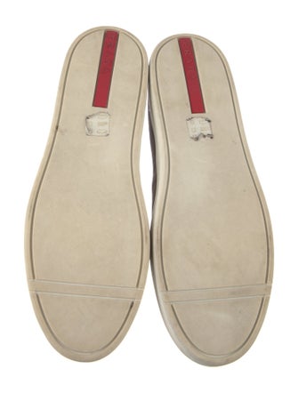 Prada Sport Suede Leather Trim Embellishment Sneakers