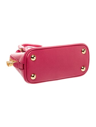 Prada Enameled Metal Triangle Promenade Mini