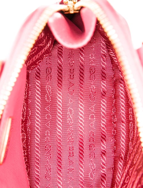 Prada Enameled Metal Triangle Promenade Mini