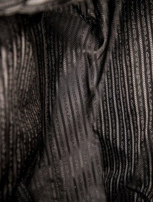 Prada Saffiano Leather Dragon Appliqué Tattoo Shopping w/ Strap