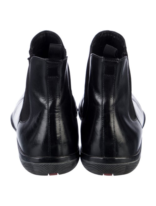 Prada Sport Leather Chelsea Boots