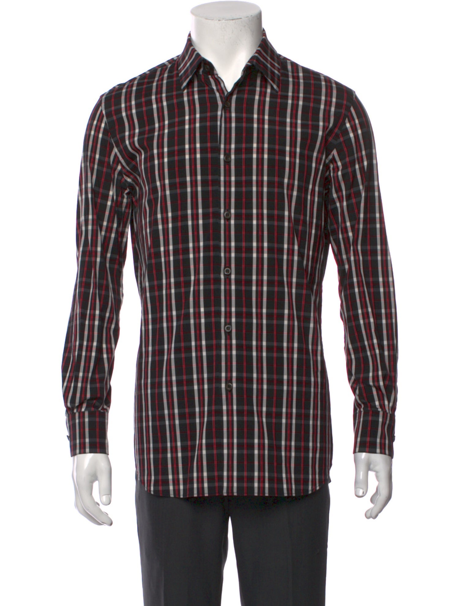 Prada 2016 Plaid Print Shirt