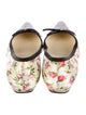 Prada Satin Floral Print Ballet Flats