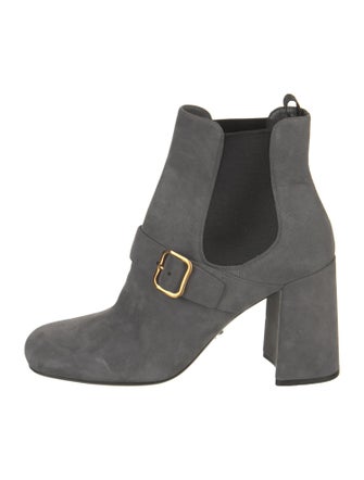 Prada Suede Chelsea Boots