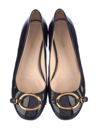 Prada Patent Leather Ballet Flats