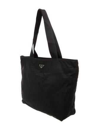 Prada Enameled Metal Triangle Shoulder Bag