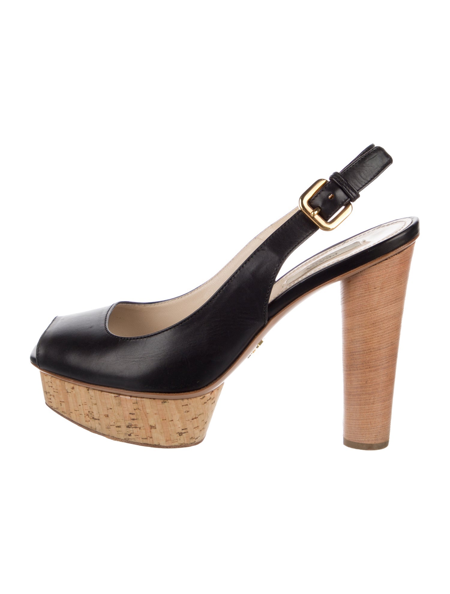 Prada Leather Slingback Pumps