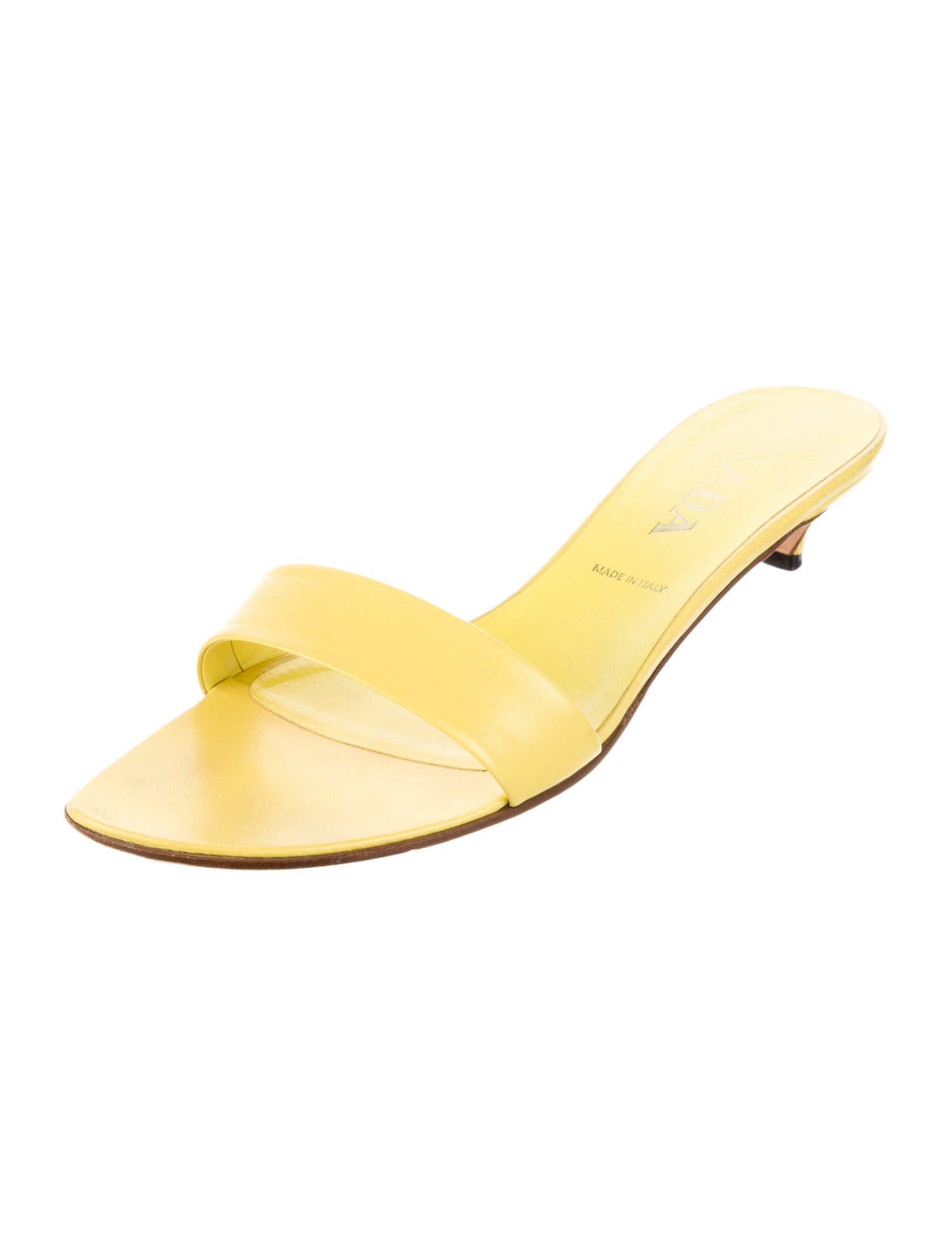 Prada Leather Slides