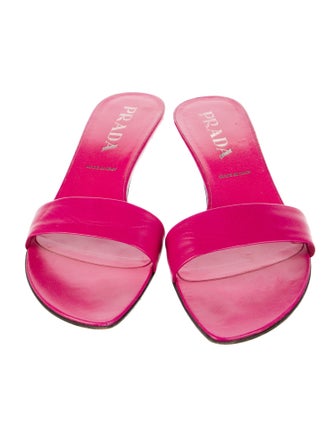 Prada Leather Slides
