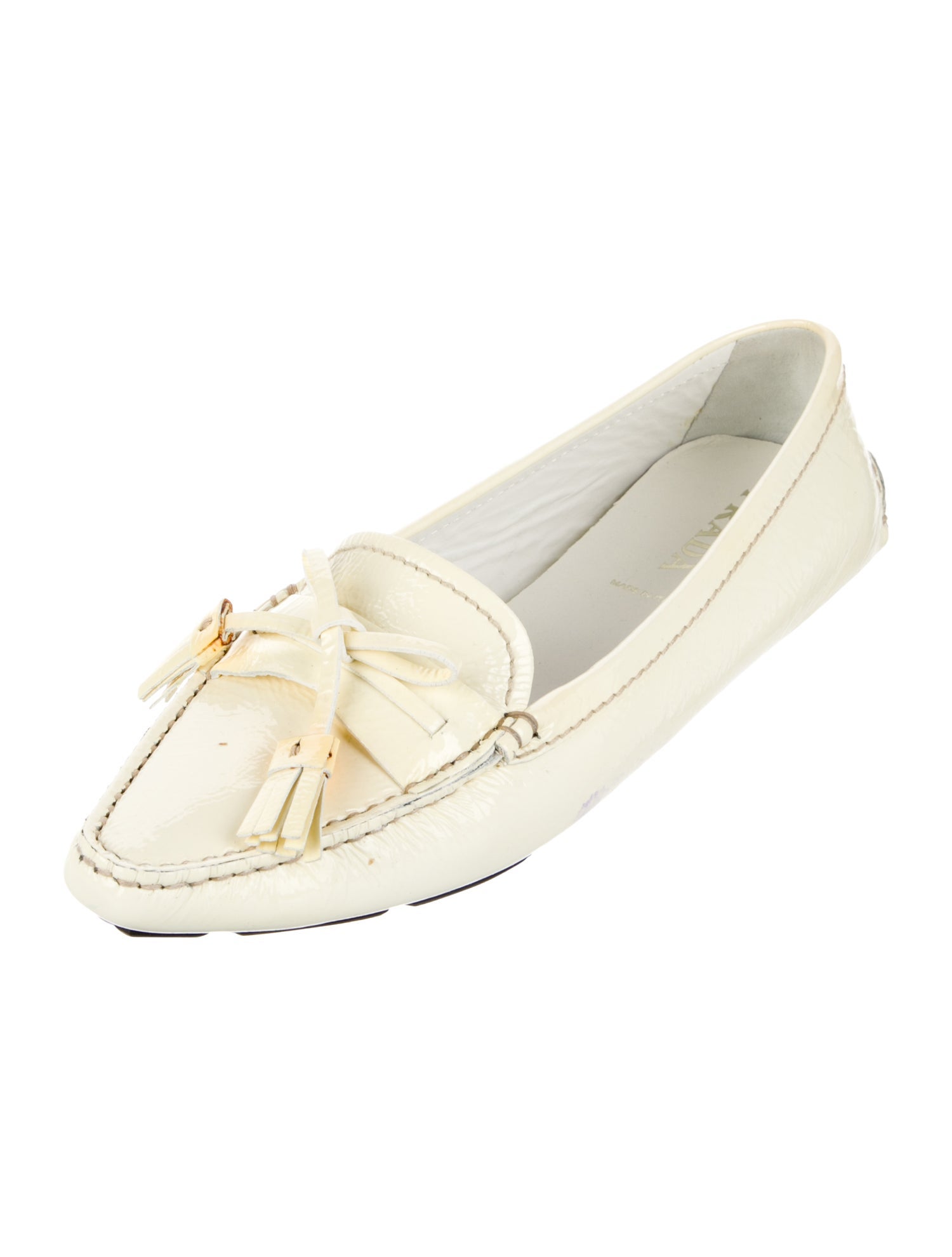 Prada Patent Leather Moccasins