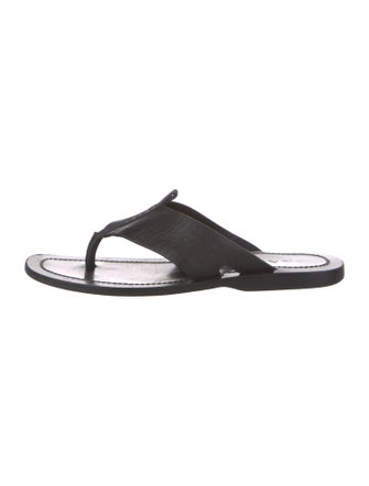 Prada Leather Flip Flops