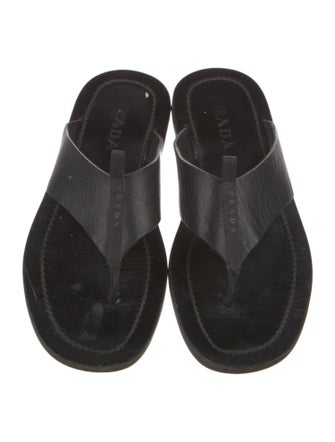Prada Leather Flip Flops