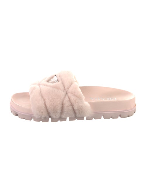 Prada Shearling Slides