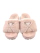 Prada Shearling Slides