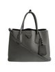 Prada Saffiano Cuir Leather Double Bag Medium