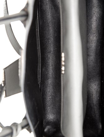 Prada Saffiano Cuir Leather Double Bag Medium