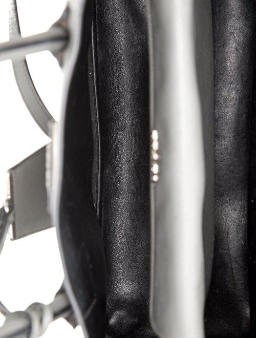 Prada Saffiano Cuir Leather Double Bag Medium