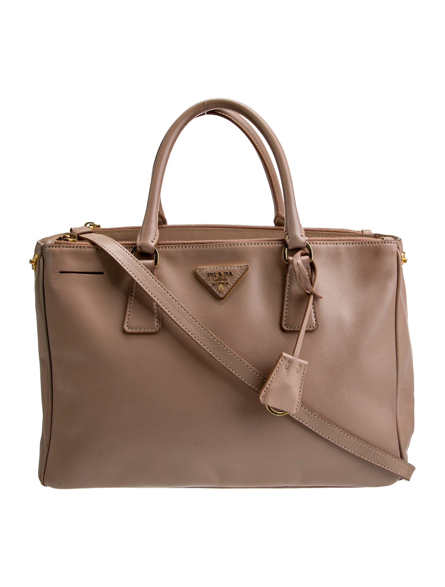 Prada Saffiano Leather Galleria Double Zip Large