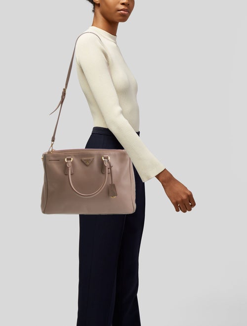Prada Saffiano Leather Galleria Double Zip Large