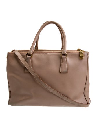 Prada Saffiano Leather Galleria Double Zip Large