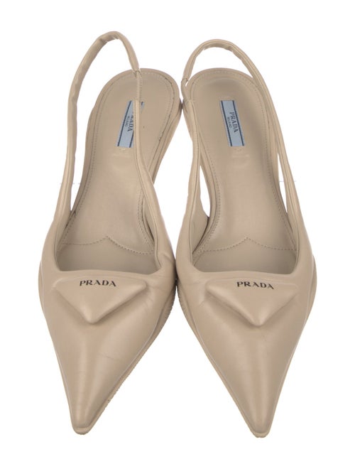 Prada Leather Slingback Pumps