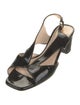 Prada Patent Leather Slingback Sandals