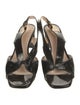 Prada Patent Leather Slingback Sandals