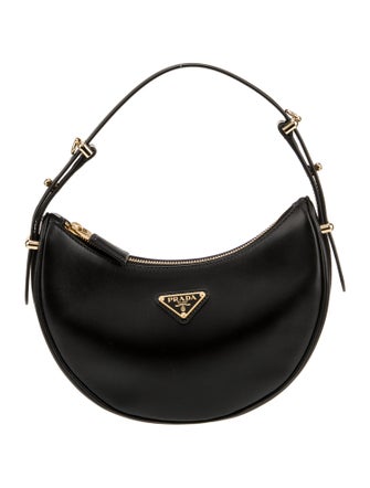 Prada Enameled Metal Triangle Arque Small 2023