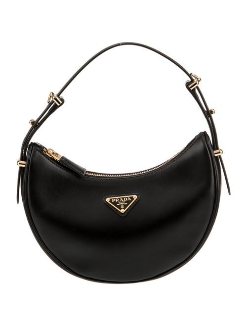 Prada Enameled Metal Triangle Arque Small 2023