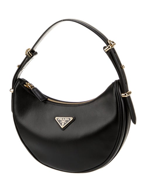 Prada Enameled Metal Triangle Arque Small 2023