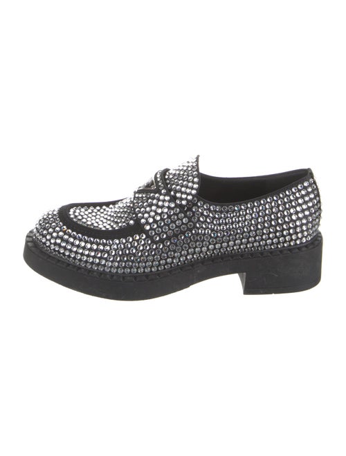 Prada Crystal Patterned Oxfords