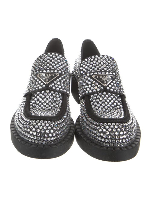 Prada Crystal Patterned Oxfords