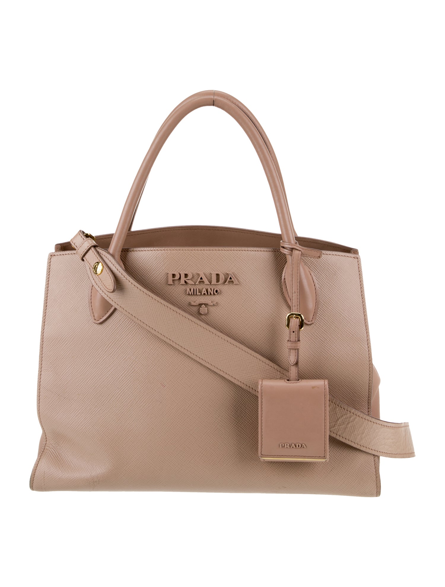 Prada Saffiano Cuir Leather Shoulder Bag