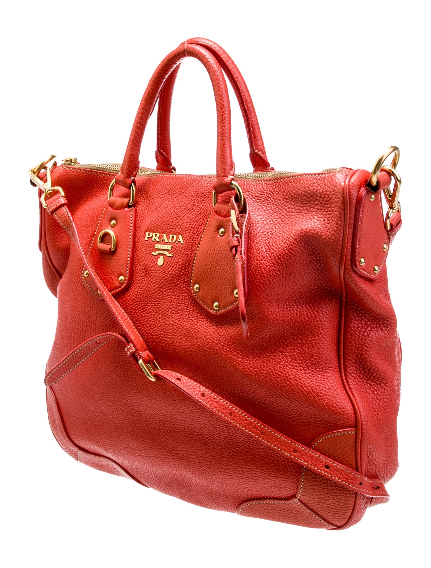 Prada Vitello Daino Leather Bauletto