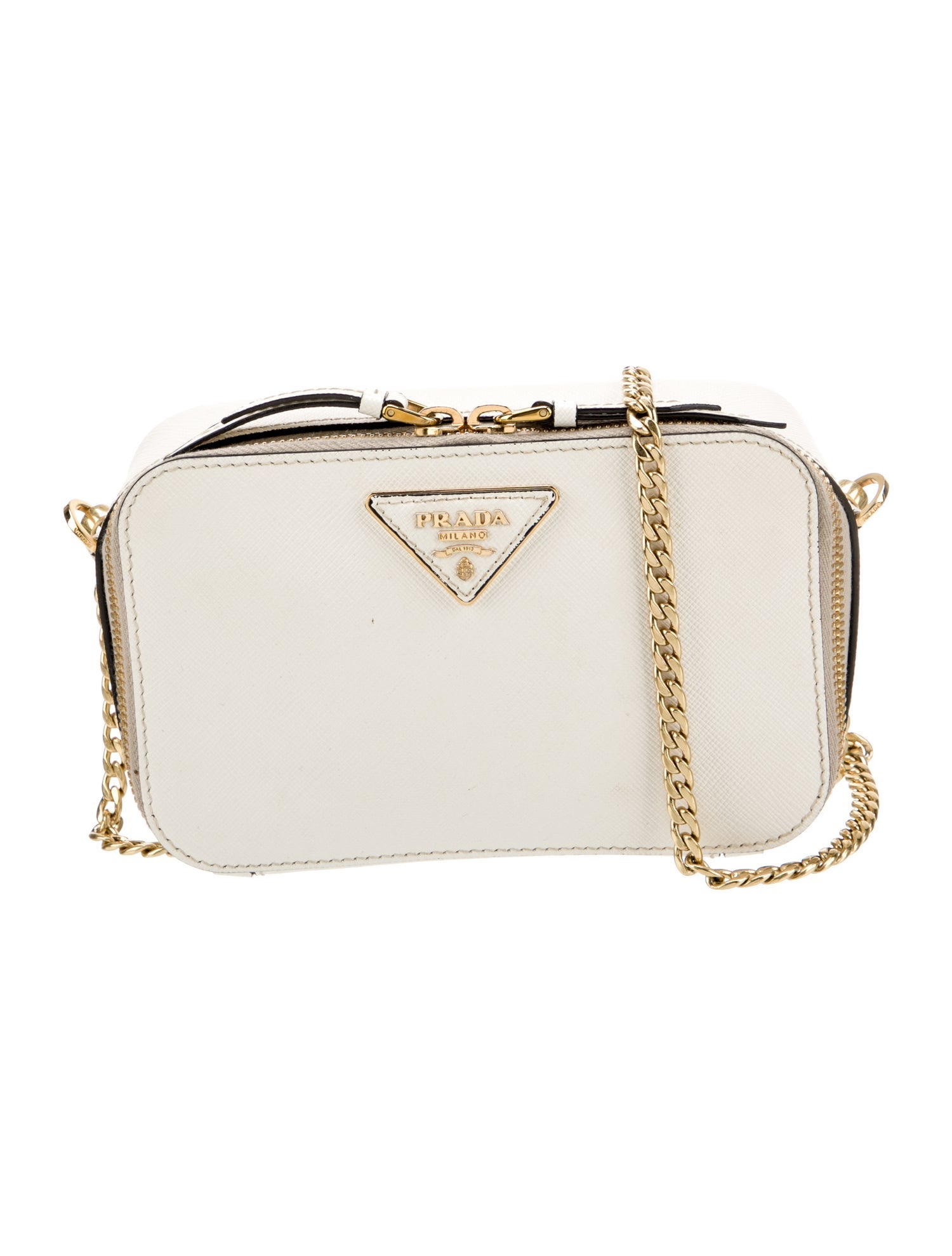 Prada Saffiano Cuir Leather Clutch