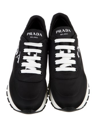 Prada Nylon Graphic Print Sneakers